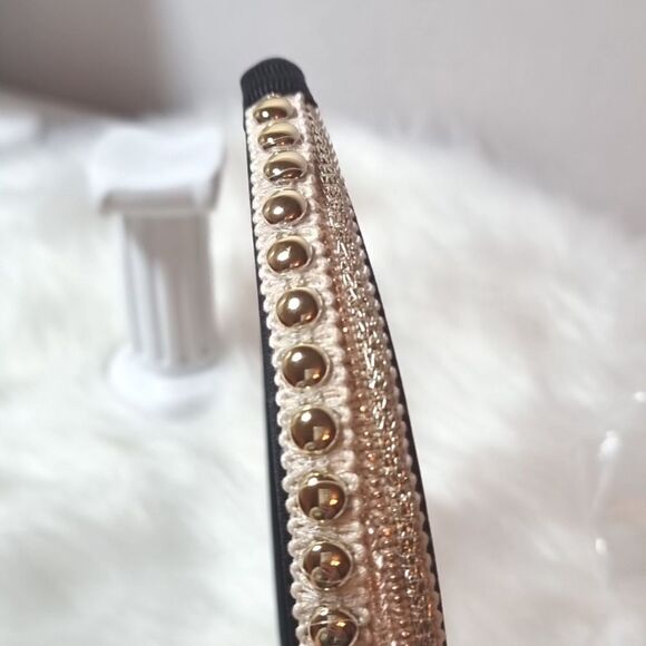 BOHO GOLD STUDED HEADBAND - Picture 7 of 10